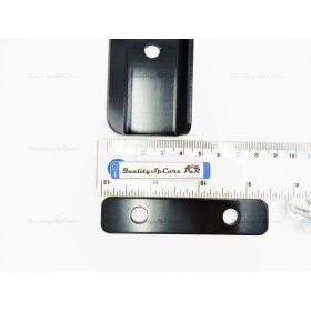 Soporte de Matrícula Delantera para Volkswagen, Kit de Reubicación Lateral, en Acero Negro Anodizado