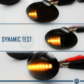 Intermitentes LED Secuenciales Coches Para FIAT, Homologados, Lente Negra Oscura, CANBUS No Error
