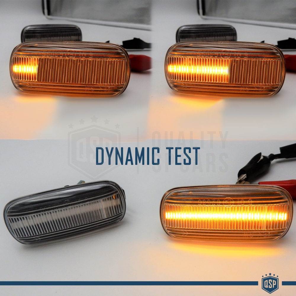 Sequential Dynamic LED Side Markers for AUDI Cars E-Approved, White Lens, Canbus No Error Sequential Dynamic LED Side Markers for AUDI Cars E-Approved, White Lens, Canbus No Error