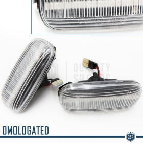 Sequential Dynamic LED Side Markers for AUDI Cars E-Approved, White Lens, Canbus No Error