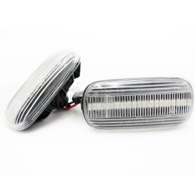 Sequential Dynamic LED Side Markers for AUDI Cars E-Approved, White Lens, Canbus No Error