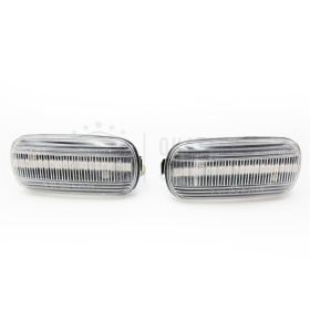 Sequential Dynamic LED Side Markers for AUDI Cars E-Approved, White Lens, Canbus No Error