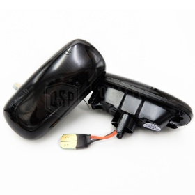 Sequential Dynamic LED Side Markers for AUDI Cars E-Approved, Black Smoked Lens, Canbus No Error