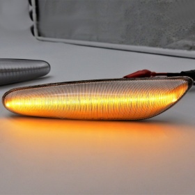 Intermitentes LED Secuenciales para BMW Coches Homologados, Lente Blanca, CANBUS No Error