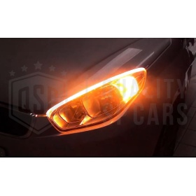 X2 Tiras LED Flexibles DRL, Luz de Día + Intermitentes Secuenciales, Canbus 60 CM