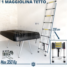 Tenda da Tetto Installabile su Mercedes EQV Maggiolina Rigida Professionale | Camping 3 Posti AMPI SPAZI
