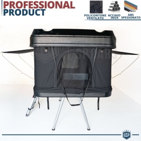 Tenda da Tetto Installabile su Mercedes EQV Maggiolina Rigida Professionale | Camping 3 Posti AMPI SPAZI