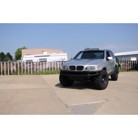 1 Barra Led 6000K Curva per BMW Serie X Fuoristrada 83 CM Regolabile, Illuminazione Spot