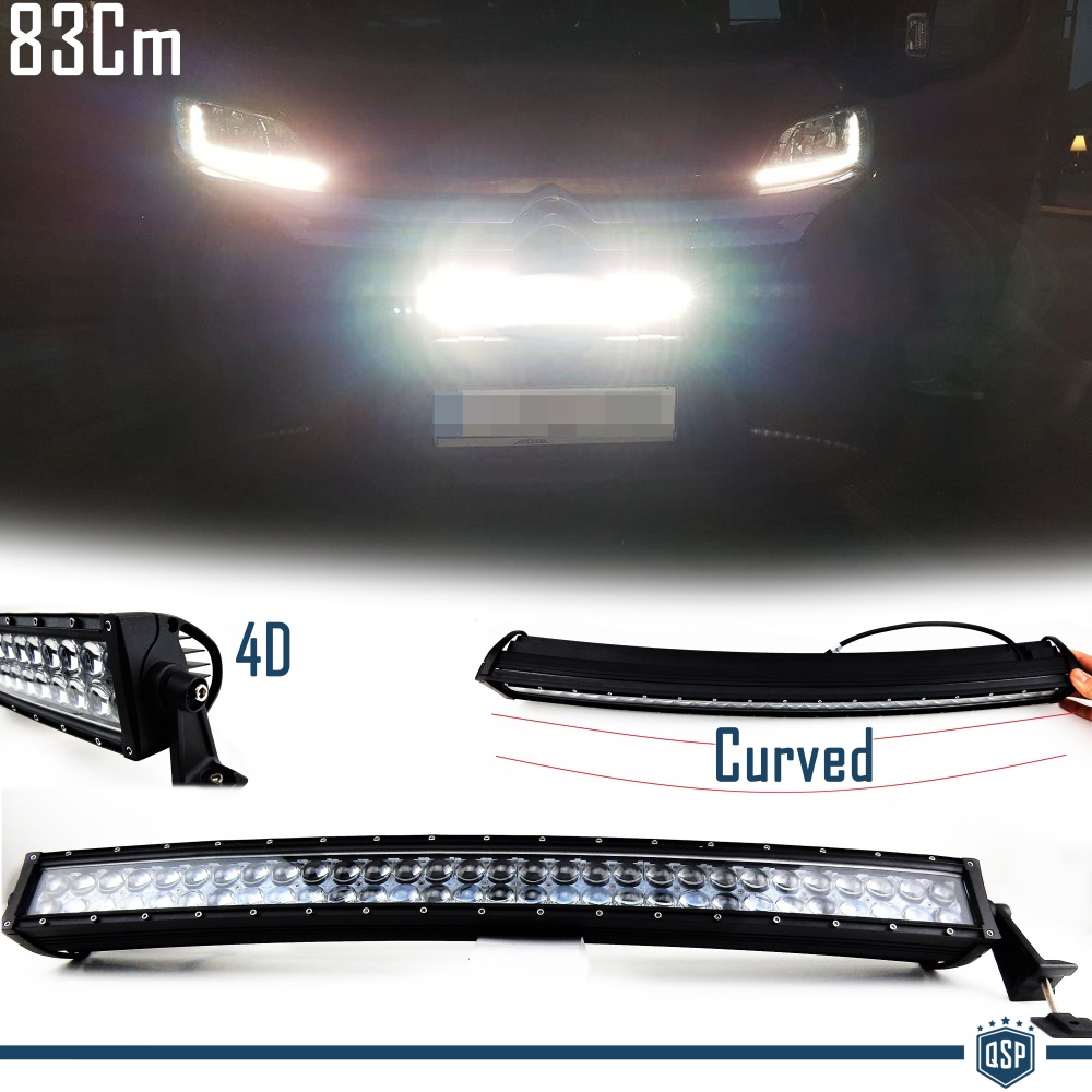 1 Barra Led 6000K Curvada para Citroen C4 Cactus, Aircross 83 CM Ajustable 1 Barra Led 6000K Curvada para Citroen C4 Cactus, Aircross 83 CM Ajustable