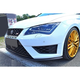 SPOILER Alerón Adhesivo PARA SEAT LEON, IBIZA, LABIO parachoques LIP o Faldones Laterales en EPDM NEGRO flexible