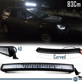 1 Barra Led 6000K Curvada para Dacia Duster, Sandero, Logan 83 CM Ajustable Luz Spot