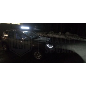 1 Barra Led 6000K Curvada para Dacia Duster, Sandero, Logan 83 CM Ajustable Luz Spot