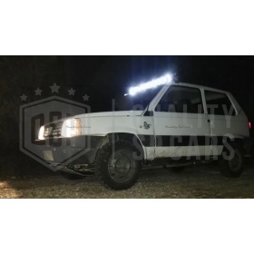 1 Barra Led 6000K Curvada para Fiat SUV, Crossover 83 CM Ajustable Luz Spot