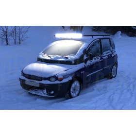 1 Barra Led 6000K Curvada para Fiat SUV, Crossover 83 CM Ajustable Luz Spot