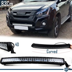 1 Barra Led 6000K Curvada para Isuzu Trooper, D-Max Suv 83 CM Ajustable Luz Spot