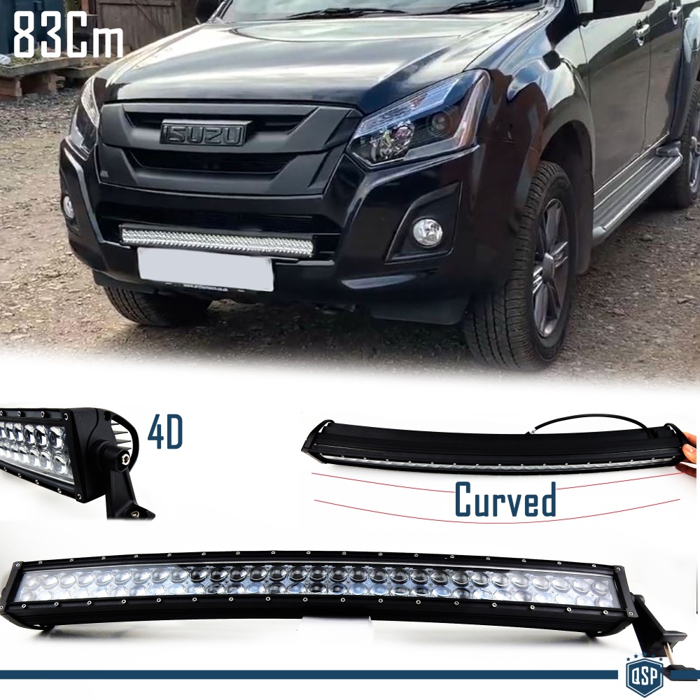 1 Barra Led 6000K Curvada para Isuzu Trooper, D-Max Suv 83 CM Ajustable Luz Spot 1 Barra Led 6000K Curvada para Isuzu Trooper, D-Max Suv 83 CM Ajustable Luz Spot