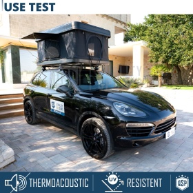 Rigid Car Roof Tent Installable on VW Scirocco Professional | 3 People Camping LARGE SPACES