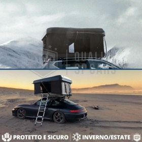 Rigid Car Roof Tent Installable on VW Scirocco Professional | 3 People Camping LARGE SPACES