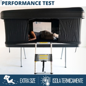 Rigid Car Roof Tent Installable on VW Scirocco Professional | 3 People Camping LARGE SPACES