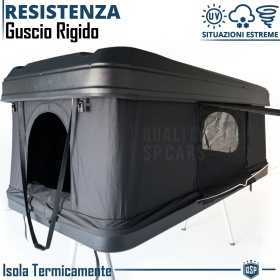 Rigid Car Roof Tent Installable on VW Scirocco Professional | 3 People Camping LARGE SPACES