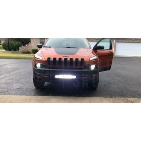 1 Barra Led 6000K Curvada para Jeep SUV Off-Road 83 CM Ajustable Luz Spot
