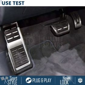 CUBRE PEDALES Deportivos para CUPRA Caja de Cambios Automática | Pedales de Aluminio y Goma Antideslizante