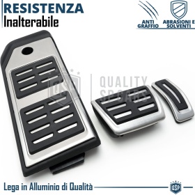 CUBRE PEDALES Deportivos para AUDI Caja de Cambios Automática | Pedales de Aluminio y Goma Antideslizante