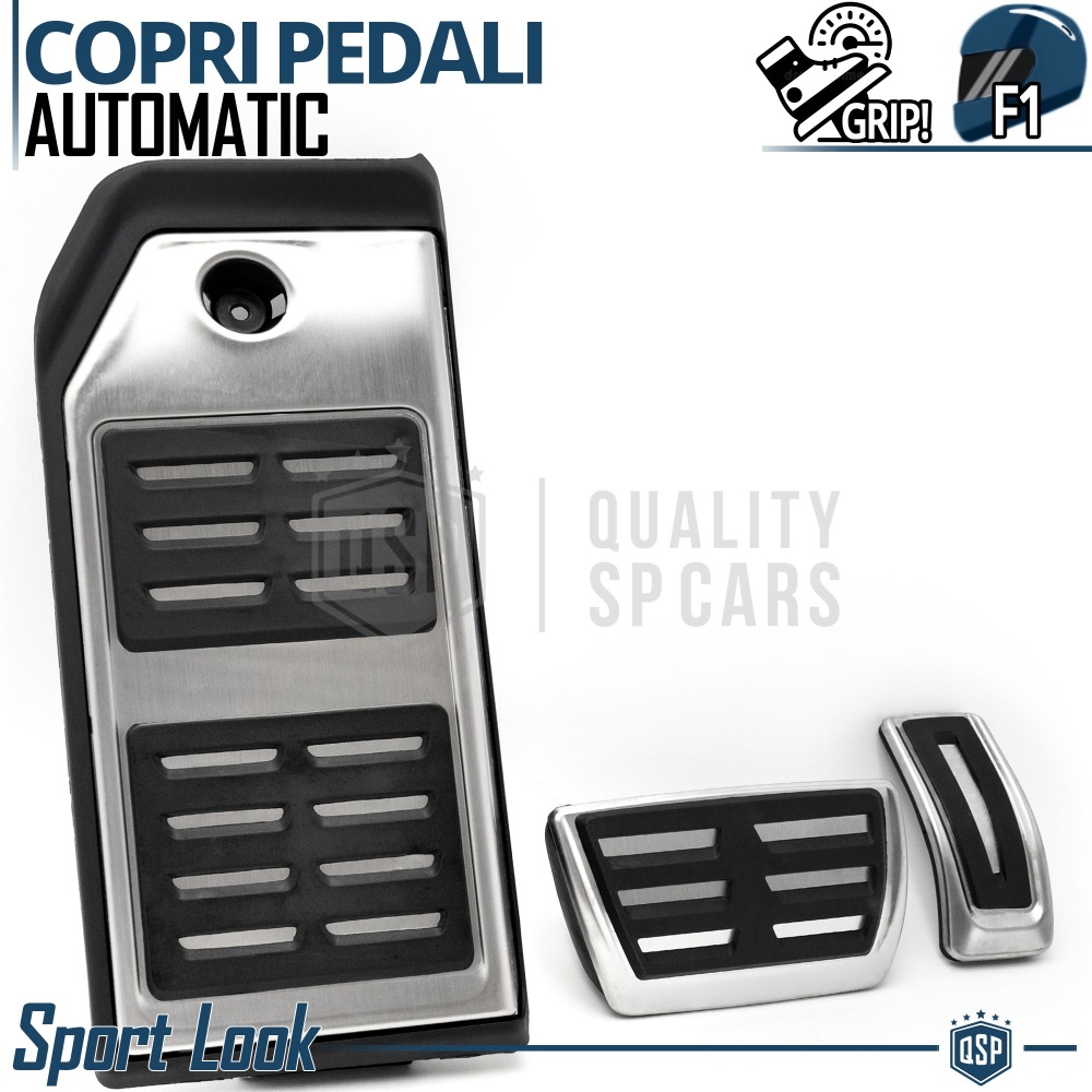 CUBRE PEDALES Deportivos para VW Caja de Cambios Automática | Pedales de Aluminio y Goma Antideslizante