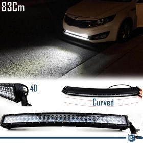 1 Barra Led 6000K Curvada para Kia SUV Off-Road 83 CM Ajustable Luz Spot