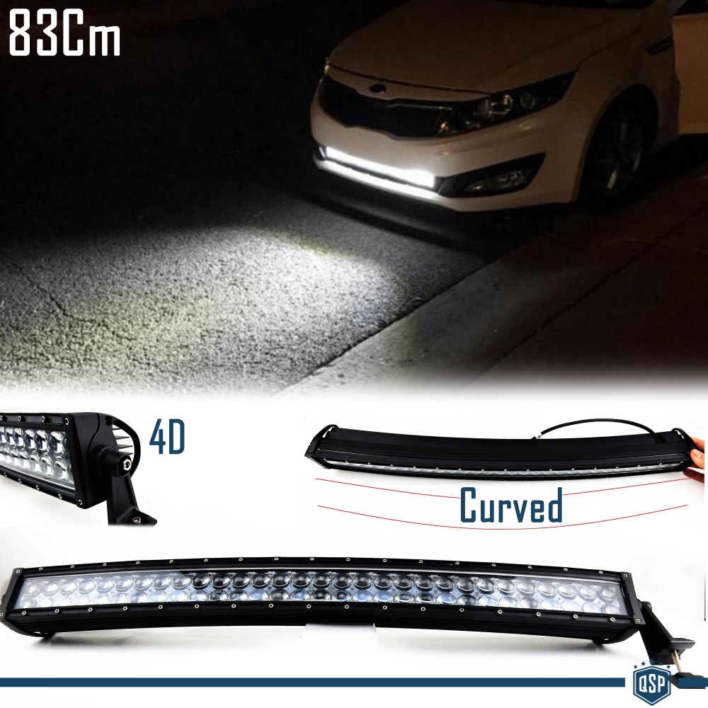 1 Barra Led 6000K Curvada para Kia SUV Off-Road 83 CM Ajustable Luz Spot 1 Barra Led 6000K Curvada para Kia SUV Off-Road 83 CM Ajustable Luz Spot