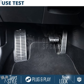 CUBRE PEDALES Deportivos para VW Passat CC Cambio AUTOMÁTICO | Pedales de Aluminio y Goma