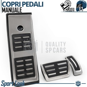 CUBRE PEDALES Deportivos para AUDI Caja de Cambios Automática | Pedales de Aluminio y Goma Antideslizante