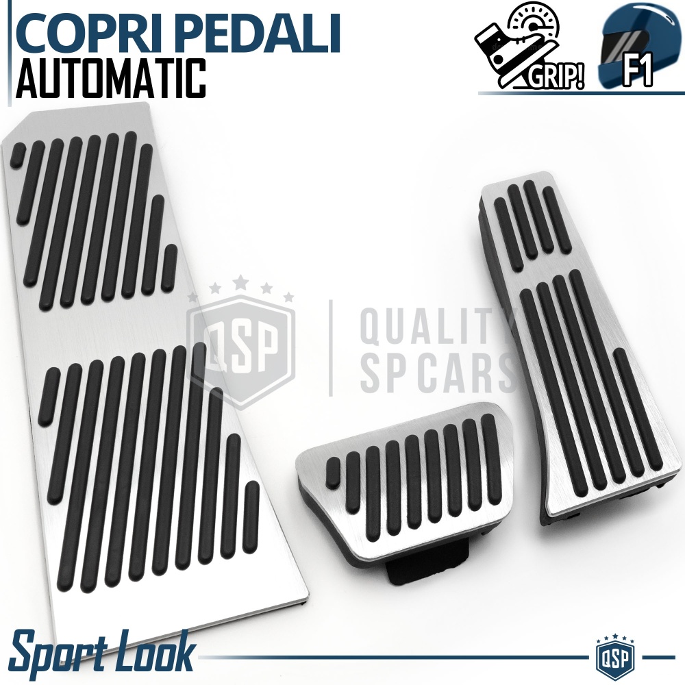 CUBRE PEDALES Deportivos para BMW Caja de Cambios Automática | Pedales de Aluminio y Goma Antideslizante