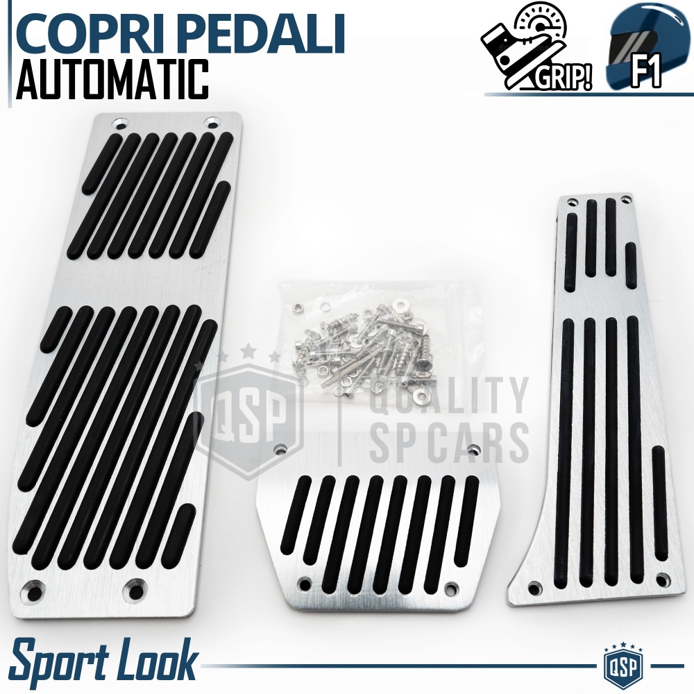 CUBRE PEDALES Deportivos para BMW Caja de Cambios Automática | Pedales de Aluminio y Goma Antideslizante