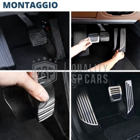 CUBRE PEDALES Deportivos para Alfa Romeo Stelvio Cambio AUTOMÁTICO | Pedales de Acero y Goma Antideslizante CUBRE PEDALES Deportivos para Alfa Romeo Stelvio Cambio AUTOMÁTICO | Pedales de Acero y Goma Antideslizante