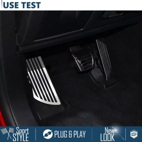 CUBRE PEDALES Deportivos para Alfa Romeo Stelvio Cambio AUTOMÁTICO | Pedales de Acero y Goma Antideslizante CUBRE PEDALES Deportivos para Alfa Romeo Stelvio Cambio AUTOMÁTICO | Pedales de Acero y Goma Antideslizante