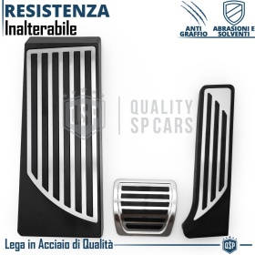 CUBRE PEDALES Deportivos para Alfa Romeo Stelvio Cambio AUTOMÁTICO | Pedales de Acero y Goma Antideslizante CUBRE PEDALES Deportivos para Alfa Romeo Stelvio Cambio AUTOMÁTICO | Pedales de Acero y Goma Antideslizante