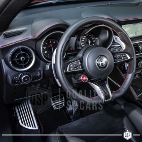 CUBRE PEDALES Deportivos para Alfa Romeo Stelvio Cambio AUTOMÁTICO | Pedales de Acero y Goma Antideslizante CUBRE PEDALES Deportivos para Alfa Romeo Stelvio Cambio AUTOMÁTICO | Pedales de Acero y Goma Antideslizante