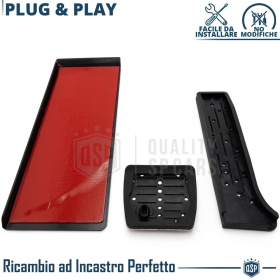 CUBRE PEDALES Deportivos para Alfa Romeo Stelvio Cambio AUTOMÁTICO | Pedales de Acero y Goma Antideslizante CUBRE PEDALES Deportivos para Alfa Romeo Stelvio Cambio AUTOMÁTICO | Pedales de Acero y Goma Antideslizante