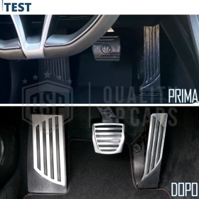 CUBRE PEDALES Deportivos para Alfa Romeo Giulia Cambio AUTOMÁTICO | Pedales de Acero y Goma Antideslizante CUBRE PEDALES Deportivos para Alfa Romeo Giulia Cambio AUTOMÁTICO | Pedales de Acero y Goma Antideslizante