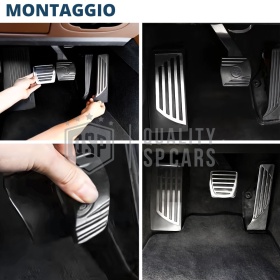 CUBRE PEDALES Deportivos para Alfa Romeo Giulia Cambio AUTOMÁTICO | Pedales de Acero y Goma Antideslizante CUBRE PEDALES Deportivos para Alfa Romeo Giulia Cambio AUTOMÁTICO | Pedales de Acero y Goma Antideslizante