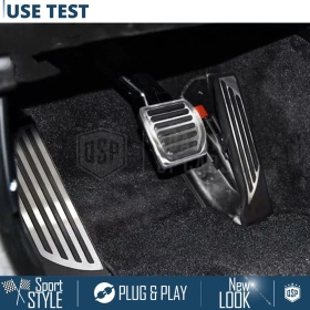 CUBRE PEDALES Deportivos para Alfa Romeo Giulia Cambio AUTOMÁTICO | Pedales de Acero y Goma Antideslizante CUBRE PEDALES Deportivos para Alfa Romeo Giulia Cambio AUTOMÁTICO | Pedales de Acero y Goma Antideslizante