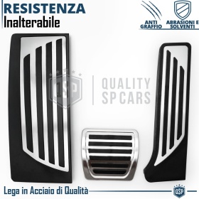 CUBRE PEDALES Deportivos para Alfa Romeo Giulia Cambio AUTOMÁTICO | Pedales de Acero y Goma Antideslizante CUBRE PEDALES Deportivos para Alfa Romeo Giulia Cambio AUTOMÁTICO | Pedales de Acero y Goma Antideslizante