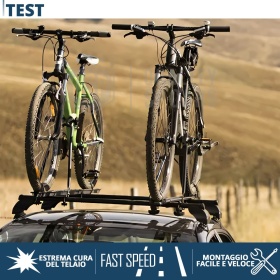 Soporte Bicicleta de Techo Universal para Coches a INSTALAR en Barras de Techo | Aprobado TÜV GS