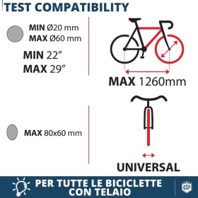 Soporte Bicicleta de Techo Universal para Coches a INSTALAR en Barras de Techo | Aprobado TÜV GS