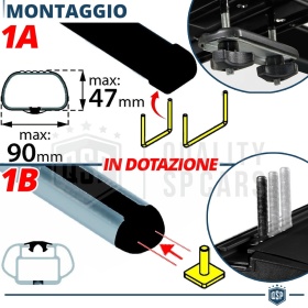 Soporte Bicicleta de Techo Universal para Coches a INSTALAR en Barras de Techo | Aprobado TÜV GS