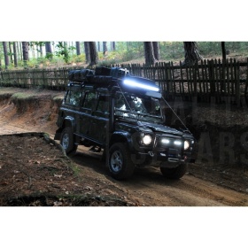 1 Barra Led 6000K Curvada para Land Rover SUV Off-Road 83 CM Ajustable Luz Spot
