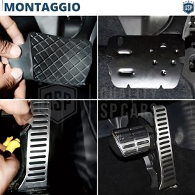 CUBRE PEDALES Deportivos para Audi Q3 8U Cambio AUTOMÁTICO | Pedales de Aluminio y Goma CUBRE PEDALES Deportivos para Audi Q3 8U Cambio AUTOMÁTICO | Pedales de Aluminio y Goma