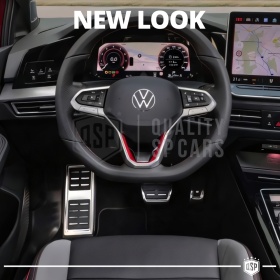Car PEDAL Covers for VW T-Roc AUTOMATIC Gearbox | Sports Pedals Aluminum and Non-slip Rubber