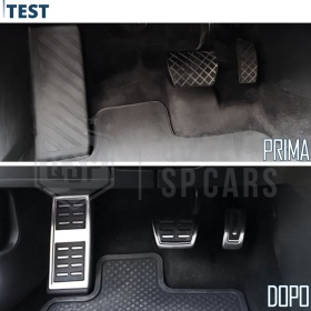 Car PEDAL Covers for VW T-Roc AUTOMATIC Gearbox | Sports Pedals Aluminum and Non-slip Rubber